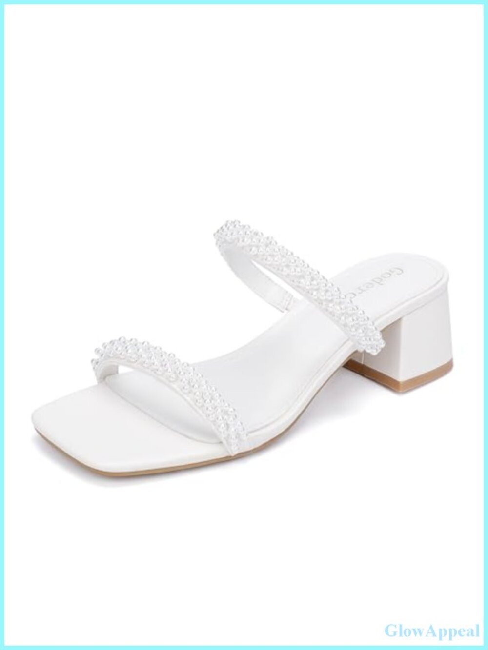 Women's Chunky Block Low Heeled Sandals Square Toe Slip On